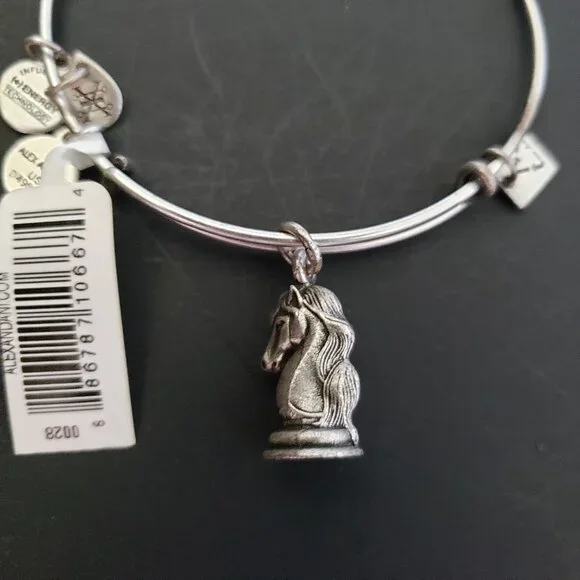 NWT ALEX AND ANI "THE KNIGHT" BRACELET Chess Horse 749 - Picture 4 of 5
